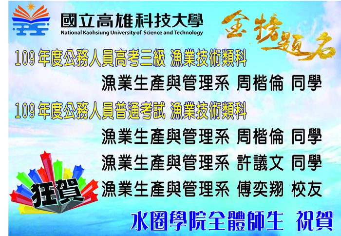 榮譽榜海報